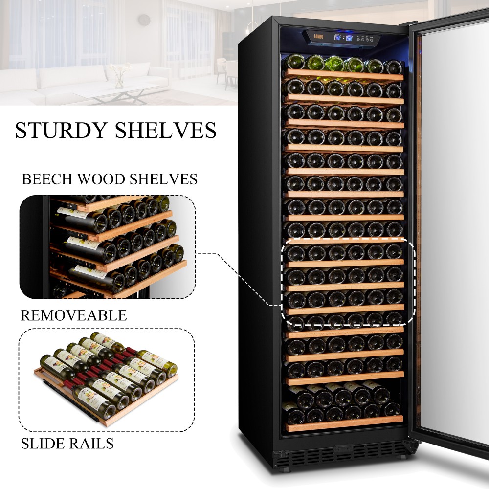 LANBO Wine Chiller Fridge, Single Zone Builtin or Freestanding